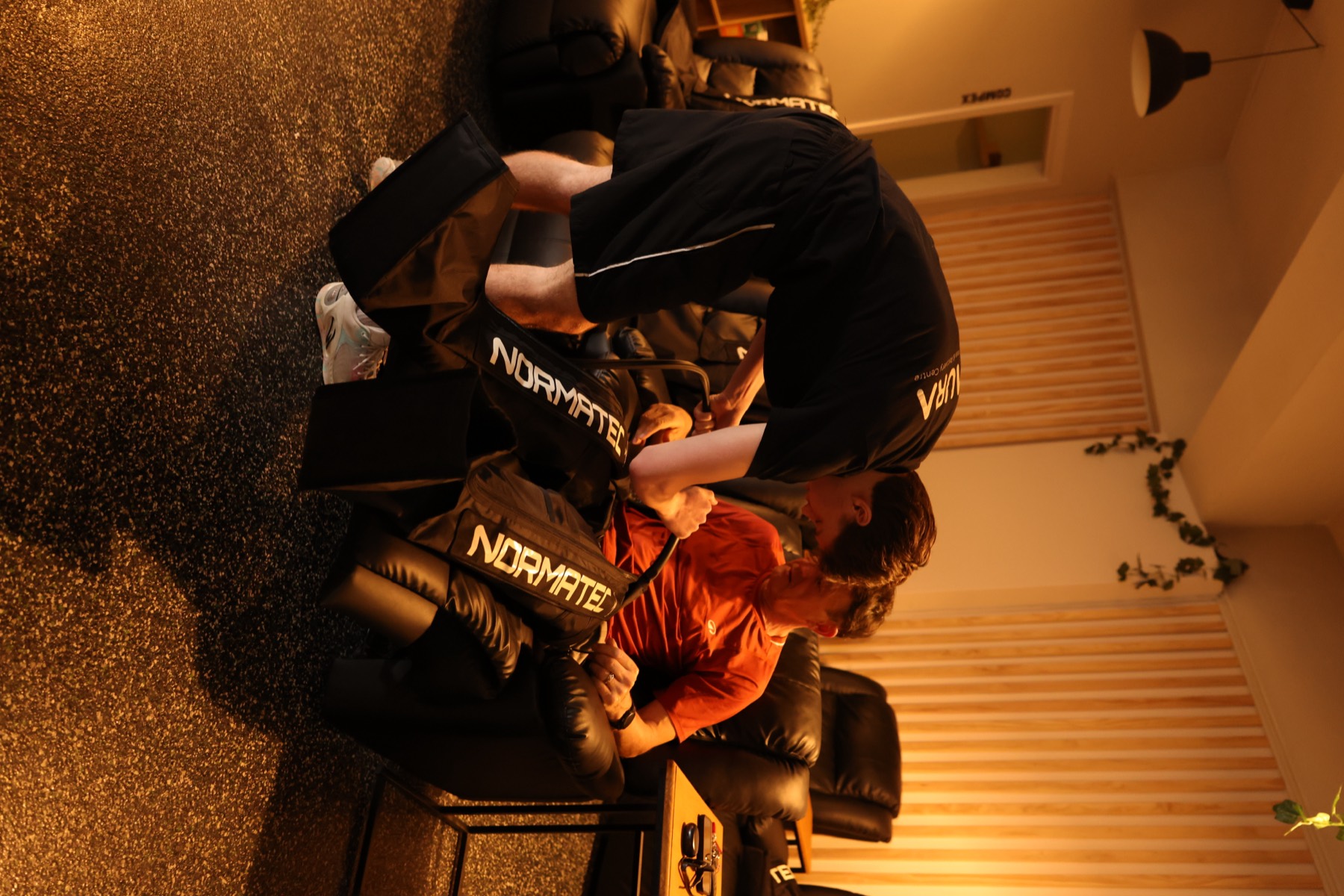 Normatec compression at AURA