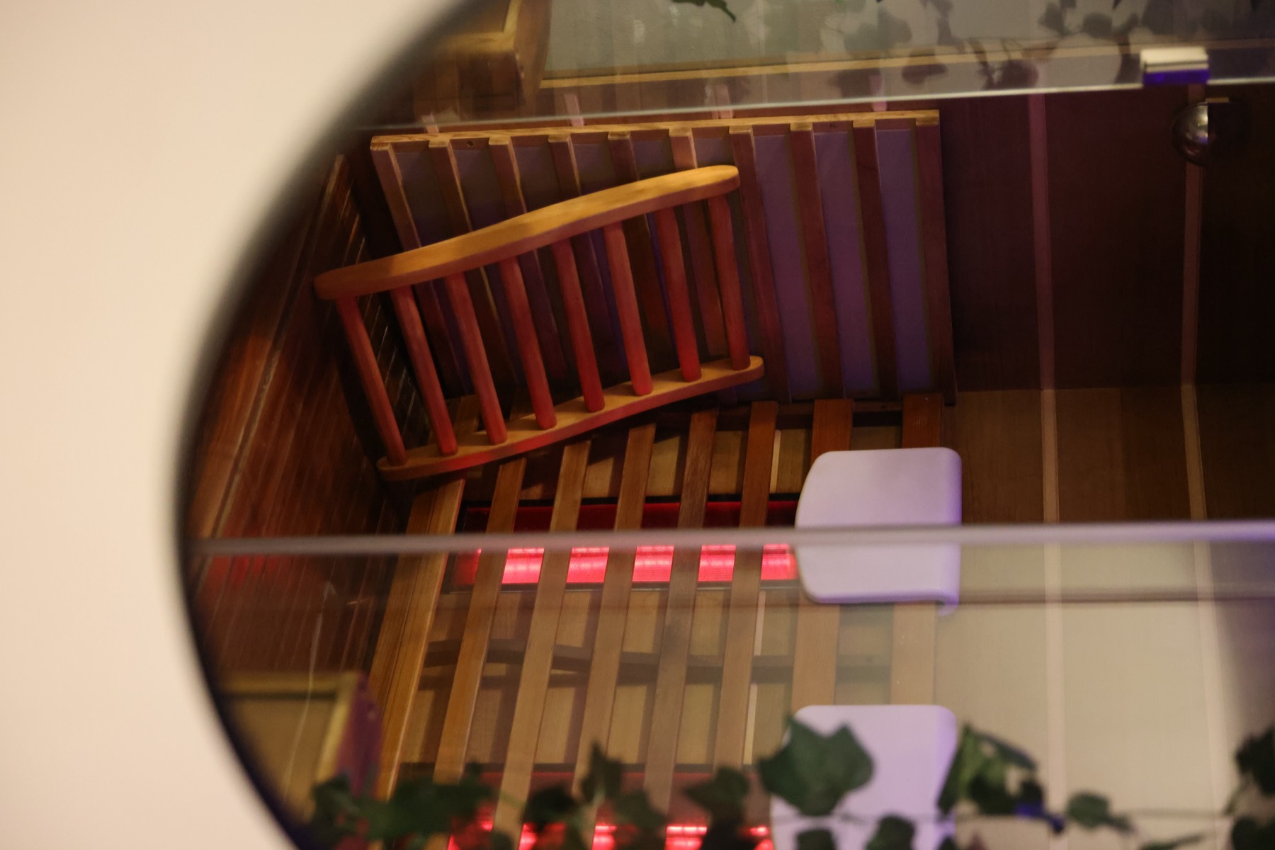 Infrared sauna at AURA